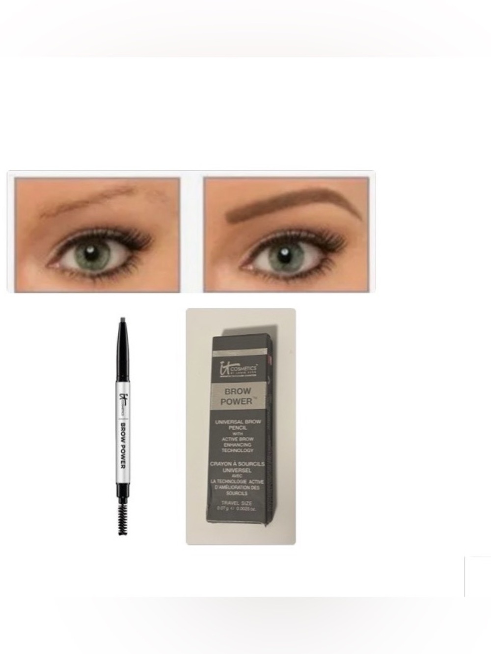 NIB [it cosmetics] Brow Power Eyebrow Pencil Universal Color, Travel Size